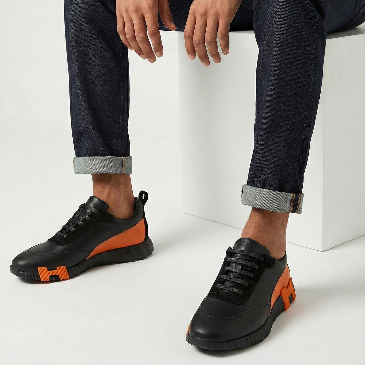 Hermes Sneakers Bouncing Orange