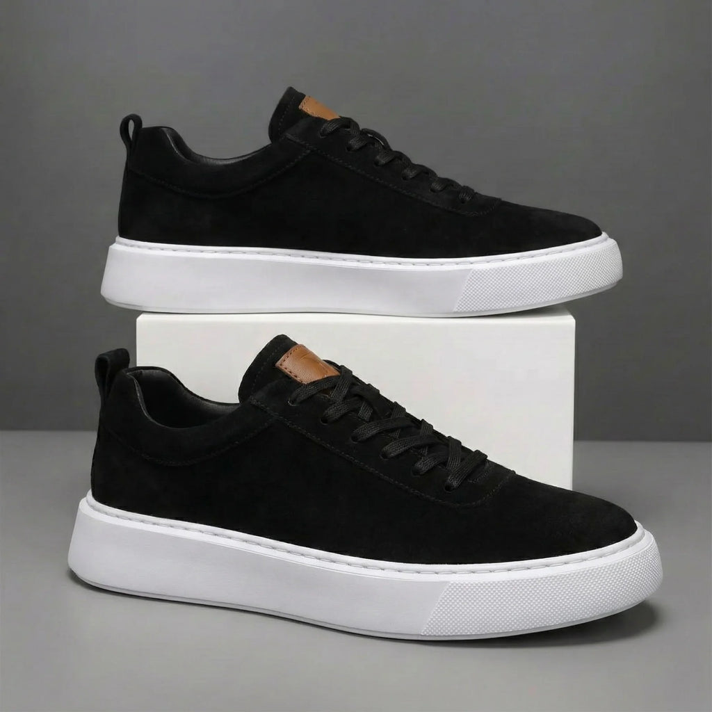 Sneakers Noir en Daim - Tres Confortable